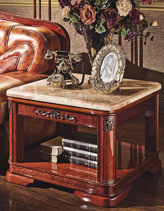 стол журнальный квадратный Джиада орех Djiada орех