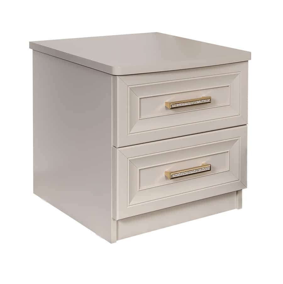 Тумбочка прикроватная из комплекта спальни Мокко Люкс Бежевый матовый