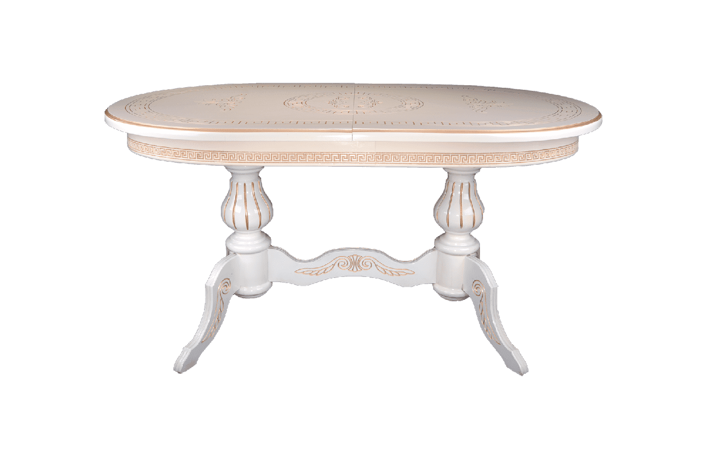 Стол обеденный Версаль овал на лапах 160(200) крем