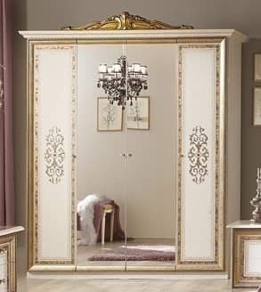 Шкаф 4-х дверный с зеркалами, Анита