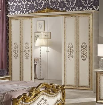 Шкаф 6-ти дверный с зеркалами, Анита