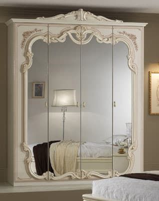 Шкаф 4-х дверный с зеркалами, Диана