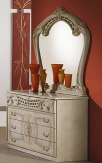 Комод с зеркалом, Роза беж