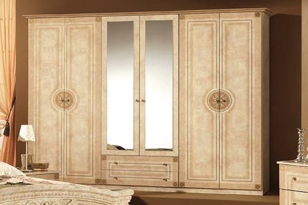 Шкаф 6-ти дверный с зеркалами, Рома