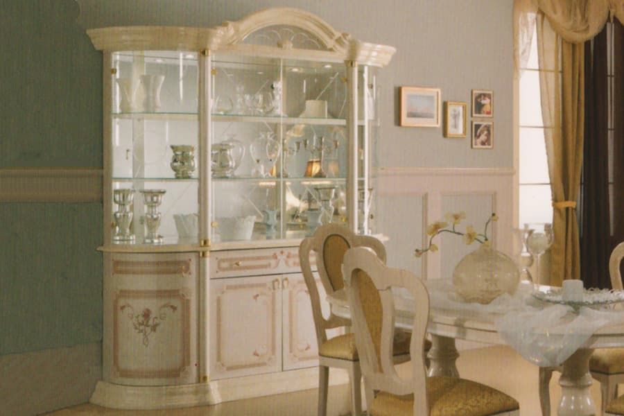 Витрина Роза 4-х ДВ (беж)