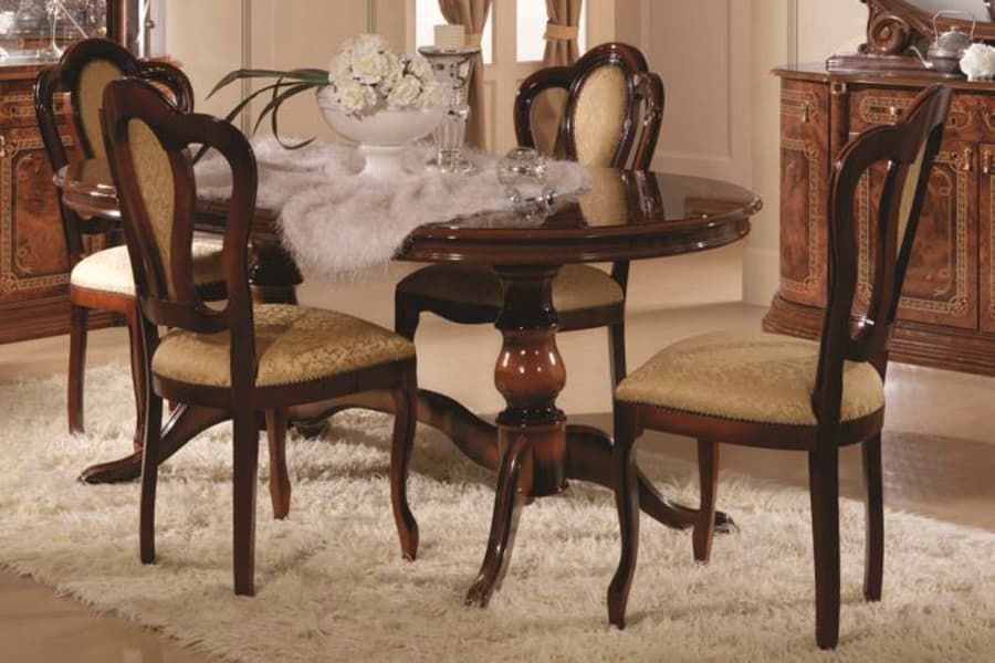 Стол обеденный Роза орех (раскладной)