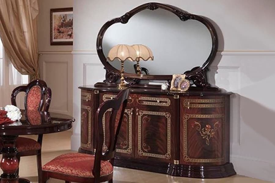 Комод с зеркалом Роза (могано)