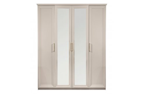 Шкаф 4-х створчатый с зеркалами из комплекта спальни "Мокко" Бежевый