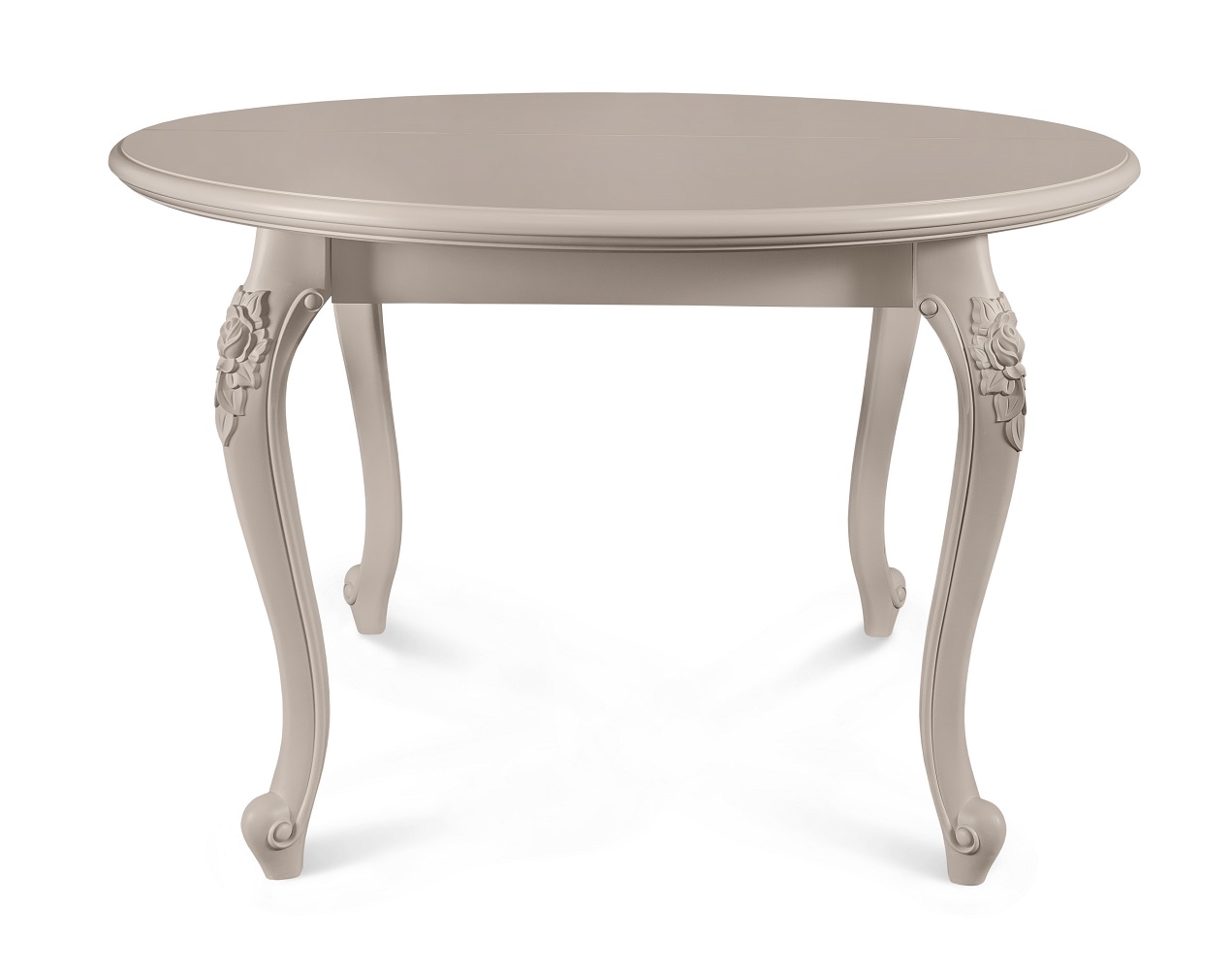 Стол из набора для гостиной круглый "Мокко" бежевый матовый