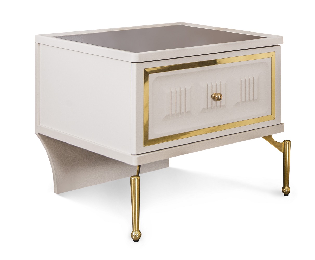 Тумбочка прикроватная из комплекта спальни "Замира" Бежевый