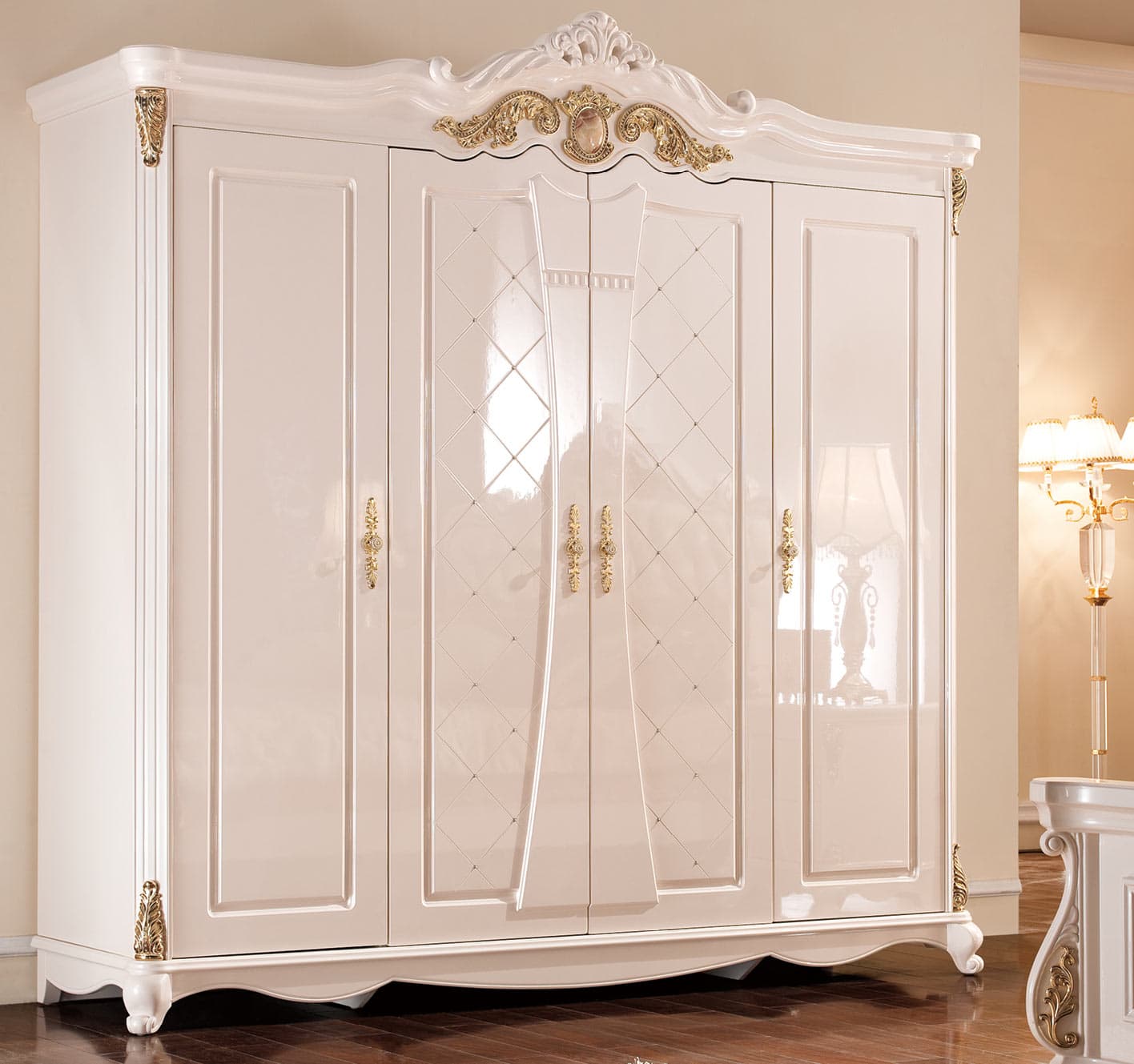 Шкаф 4дв. Djiada беж