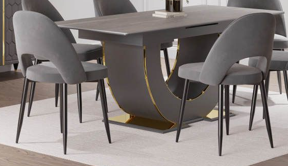 Стул мяг. металл.опоры (сер.-сереб.) открытый, гостиная "Мария"