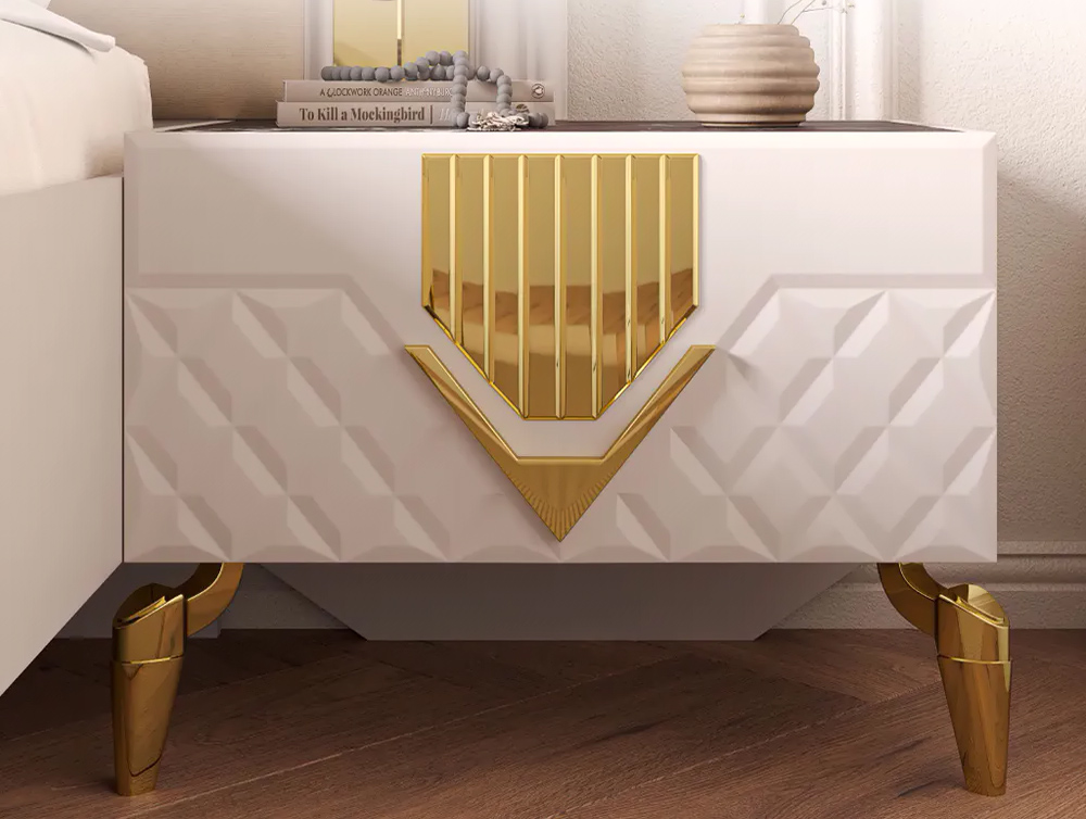 Севиль СВЛ-04 Тумба прикроватная Кашемир с золотом