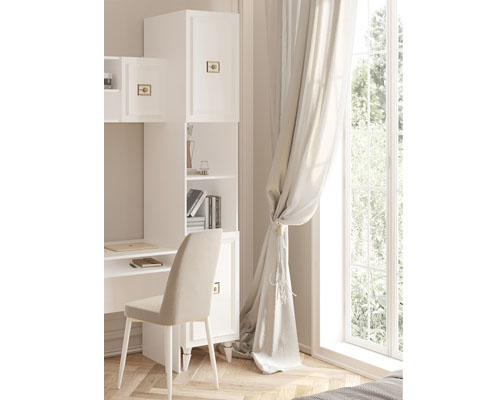 Виктория МВК-01 Пенал Белый золото