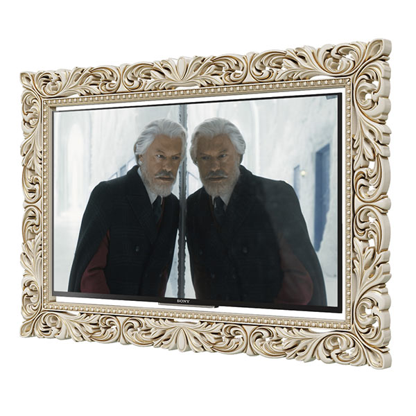 ГШ 08 Шейх рамка под телевизор Слоновая кость