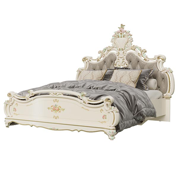 СШ 03 Шейх кровать 1800 каркас Слоновая кость