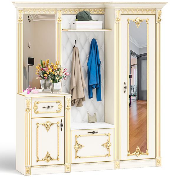 Визит прихожая П-3 Слоновая кость