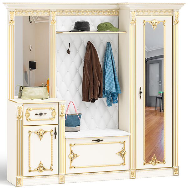 Визит прихожая П-4 Слоновая кость