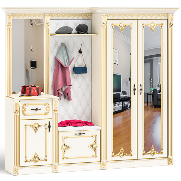 Визит прихожая П-5 Слоновая кость