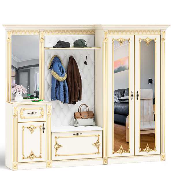 Визит прихожая П-6 Слоновая кость