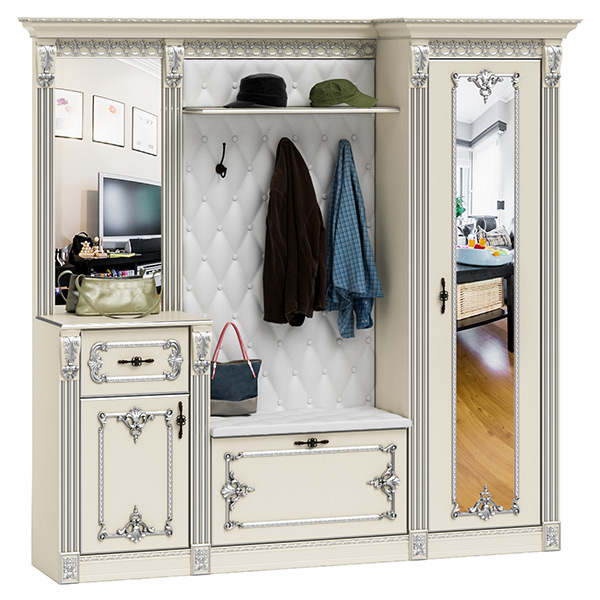 Визит прихожая П-4 Белая