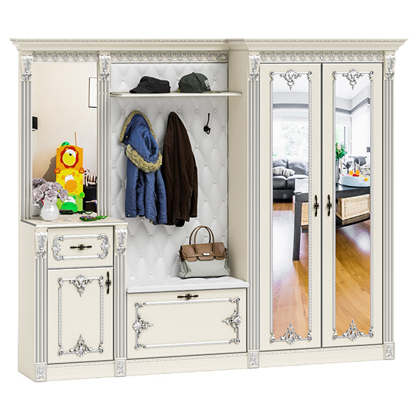 Визит прихожая П-6 Белая