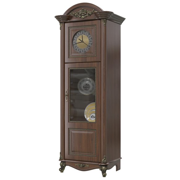 ГД-08 Да Винчи шкаф с часами Орех