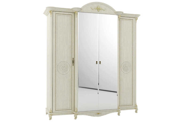 СД-01 Да Винчи шкаф 4 дв Белая патина