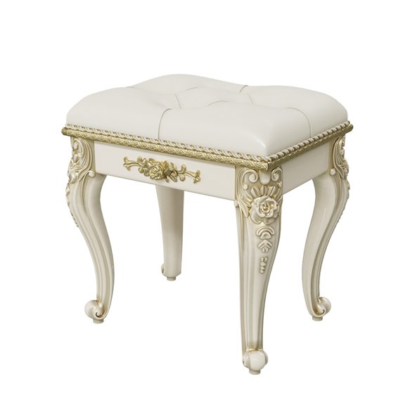 СДВ-07 Дольче Вита Пуф Слоновая кость/золото