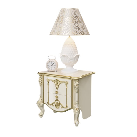 СДВ-04 Дольче Вита Тумба прикроватная Слоновая кость/золото