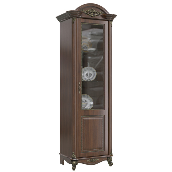 ГД-02 Да Винчи шкаф 1 дверный правый Орех