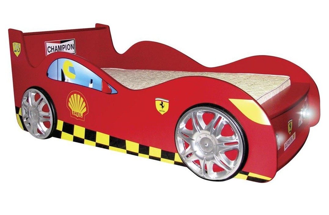 Кровать машина Формула Красная
