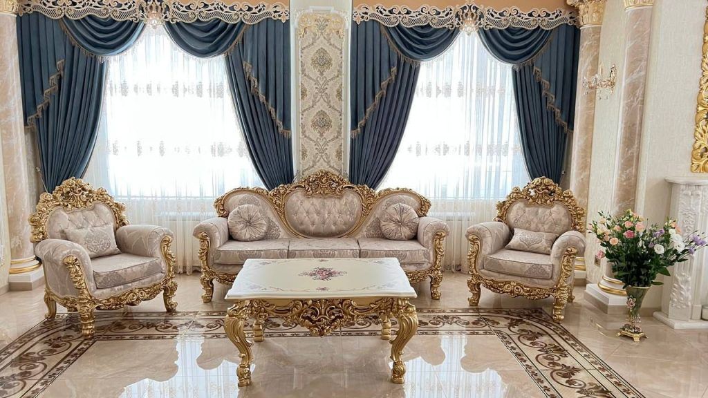 Гостиная мягкая мебель БАРОККО ЛЮКС Слоновая кость 3