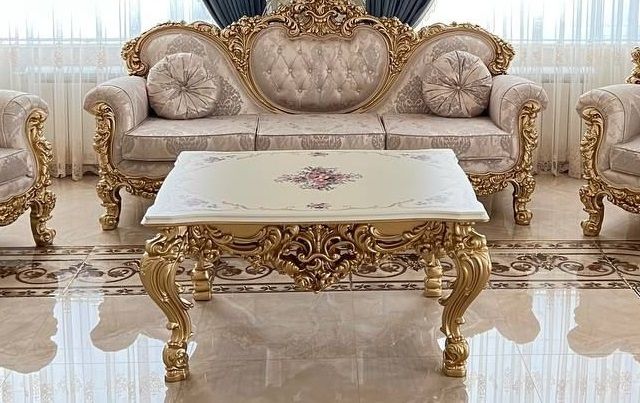 ГБ-07 Стол журнальный БАРОККО ЛЮКС Золото