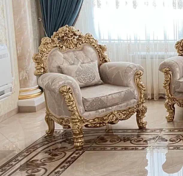 ГБ-12 Кресло БАРОККО ЛЮКС Золото