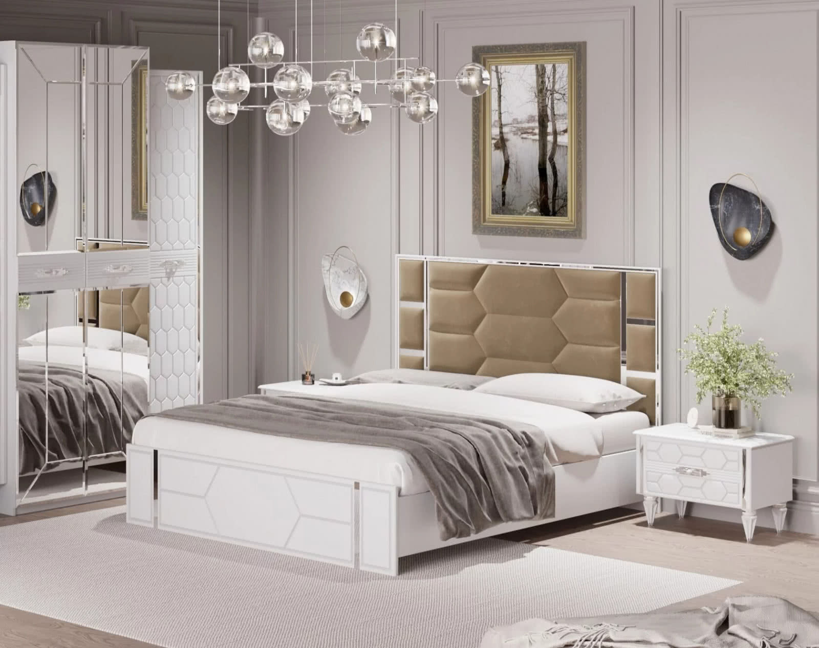 Спальня Мария СМР-04 Кровать 180х200 каркас