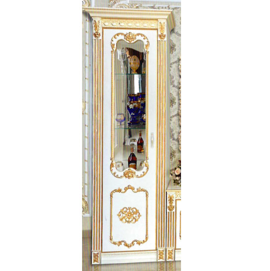 ГС-01 Витрина Левая СОФИЯ Слоновая кость/Золото