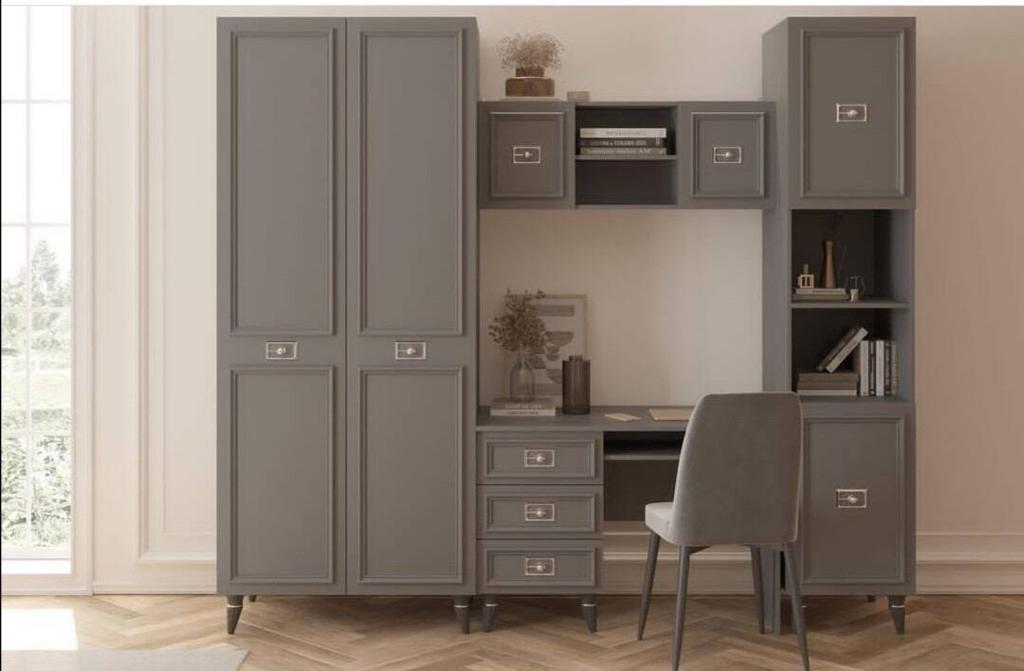 Детская Виктория Серый графит с серебром