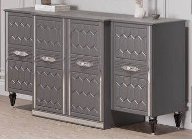 Комод (сер.-сереб.) гостиная "Мария"