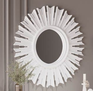 Зеркало (бел.-сереб.) гостиная "Мария"