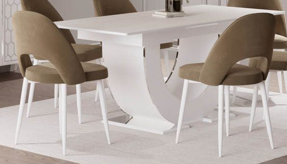 Стул мяг. металл.опоры (бел.-зол.) открытый, гостиная "Мария"