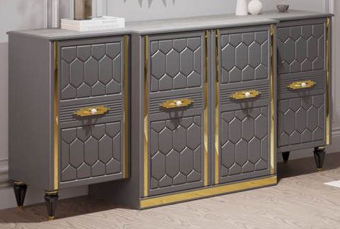 Комод (сер.-зол.) гостиная "Мария"