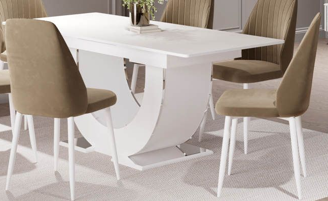 Стул мяг. металл.опоры (бел.-сереб.) закрытый, гостиная "Мария"