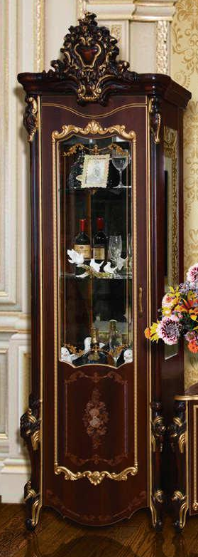 Шкаф 1-дверный (левый) , орех тайский, гостиная "Шейх"