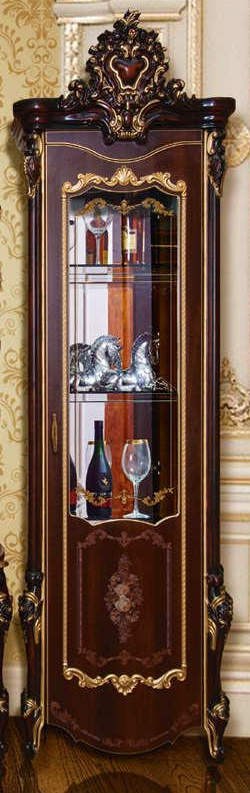 Шкаф 1-дверный (правый) , орех тайский, гостиная "Шейх"