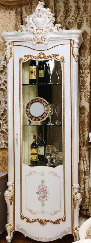 Шкаф 1-дверный (правый) , слоновая кость, гостиная "Шейх"