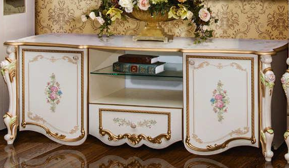 Тумба TV , слоновая кость, гостиная "Шейх"