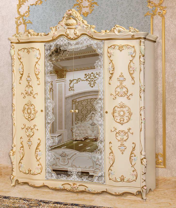 Шкаф 4-х дверный, спальня "Людовик"