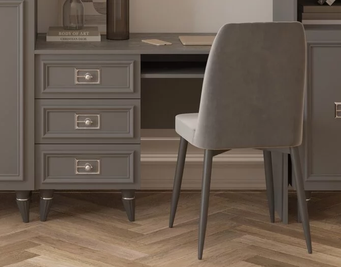 Стол письменный (сер.-сереб.) молодежная комната «Виктория»