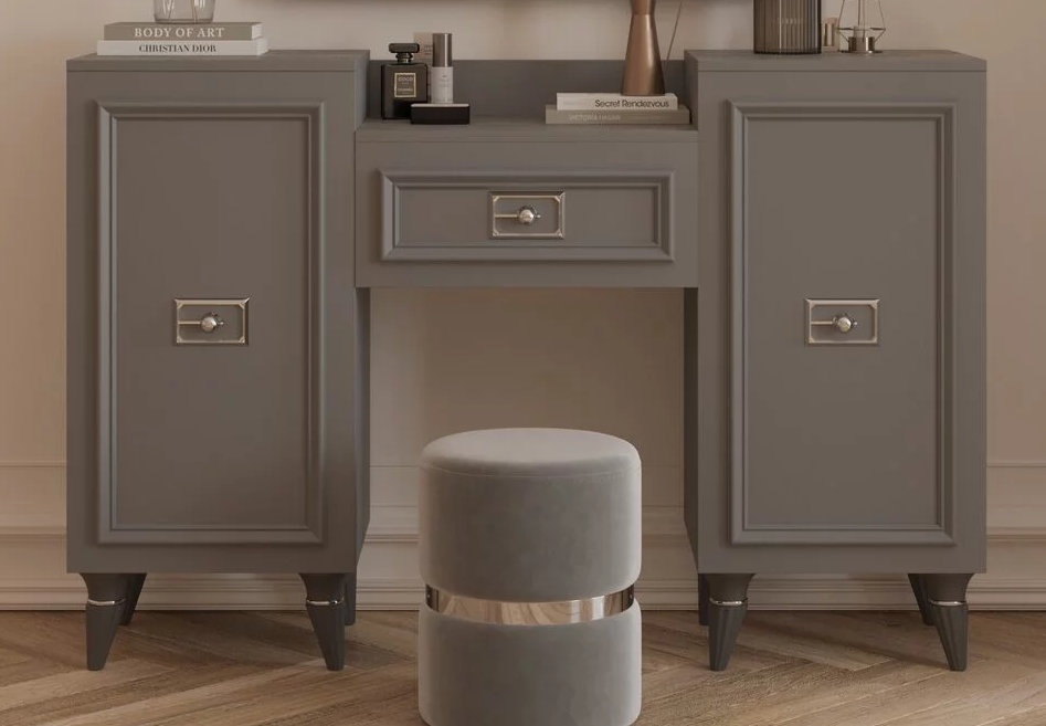 Стол туалетный (сер.-сереб.) спальня "Виктория"